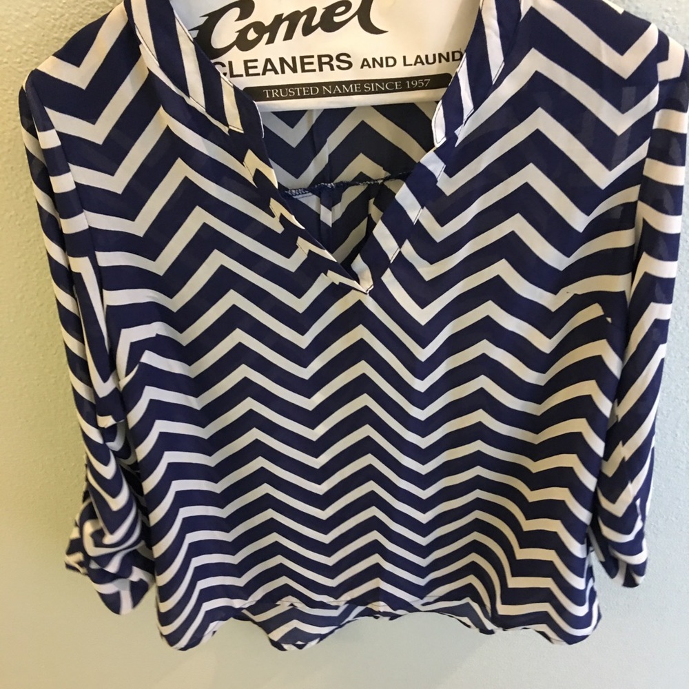 Navy Blouse